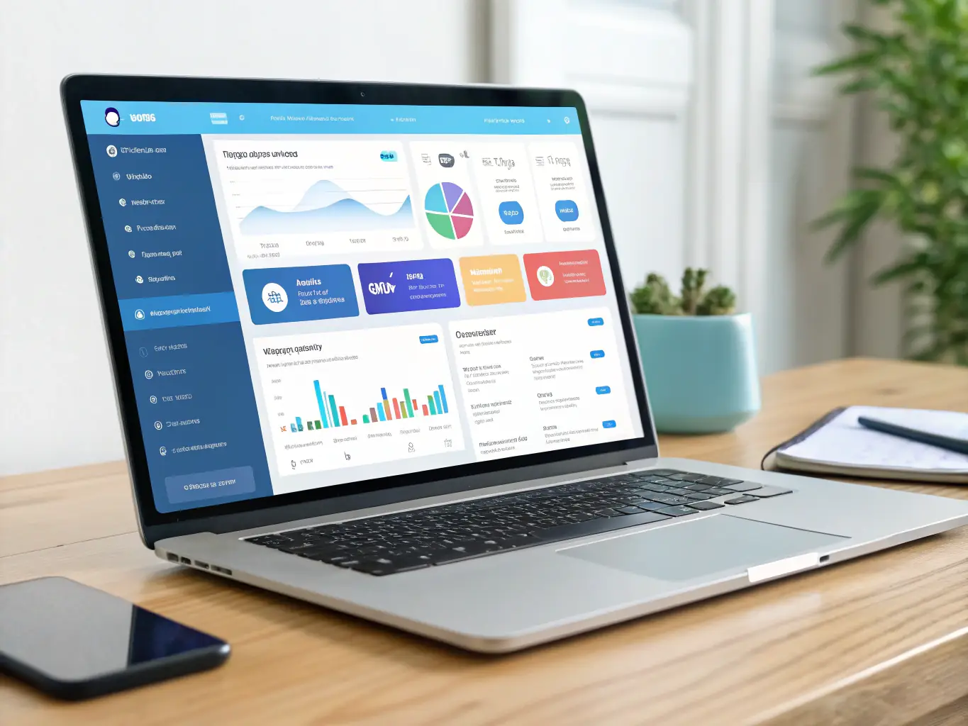 An image of a content management system (CMS) interface, highlighting the user-friendly design and advanced features for scheduling and managing digital signage content.